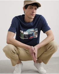 Seasalt - Seasalt Cornwall Navy Midwatch Organic Cotton T-Shirt