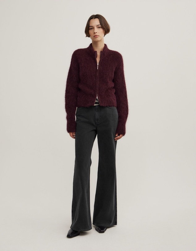 Witchery - Fluffy Funnel Bomber Jacket