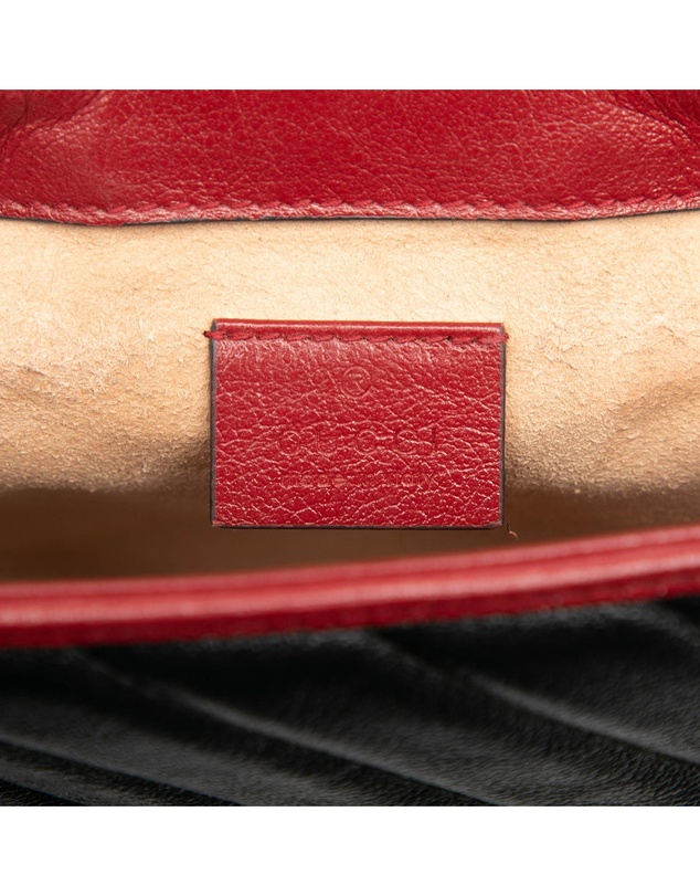 Pre-Loved by Azura Reborn - Pre-Loved GG Marmont Matelasse Leather Torchon Top Handle Bag