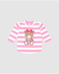 Huxbaby - Varsity Huxette Stripe Top - Babies-Kids