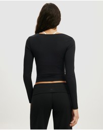 Cotton On Body Active - Ultra Soft Square Neck Long Sleeve Top