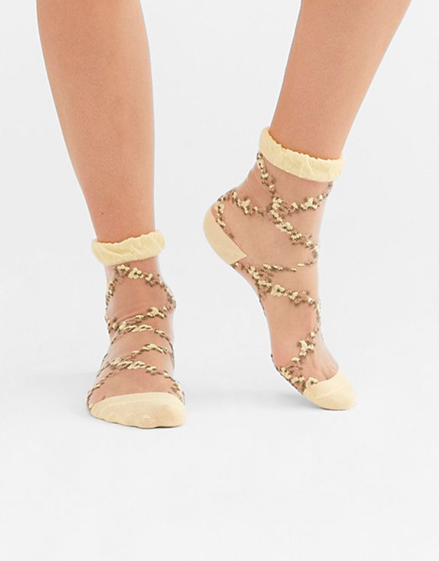 High Heel Jungle - Flower Trellis Sock