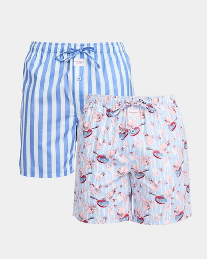 Mitch Dowd - Mitchdowd Prawns O Peril Cotton Sleep Shorts 2 Pack