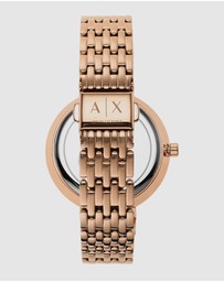Armani Exchange - Rose Gold-Tone Analogue Watch