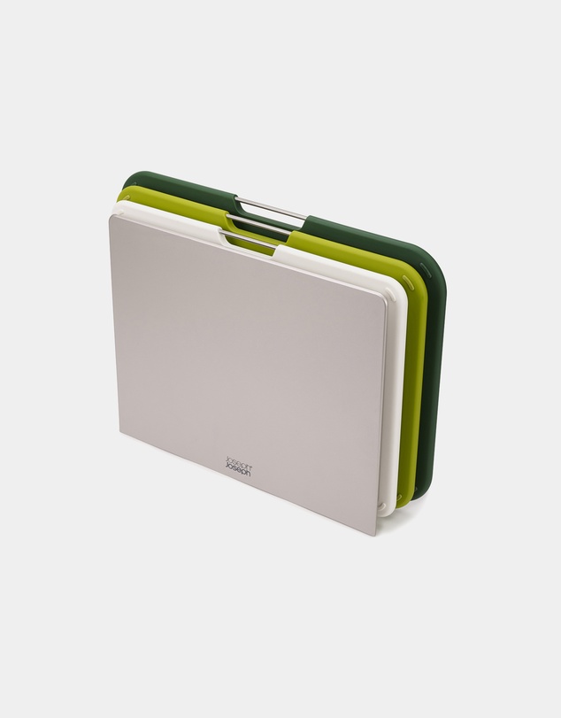 Joseph Joseph - Nest™ Boards Large 3-piece Chopping Board Set with Storage Stand (Green)