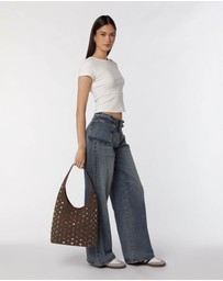 PETA AND JAIN - Yoko Studded Hobo Bag