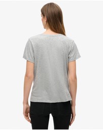 Superdry - Studios Slub Embroidered Vee Tee