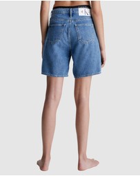 Calvin Klein Jeans - Denim Bermuda Mom Shorts