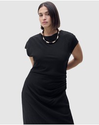 M.N.G - Kelly Draped Straight Dress
