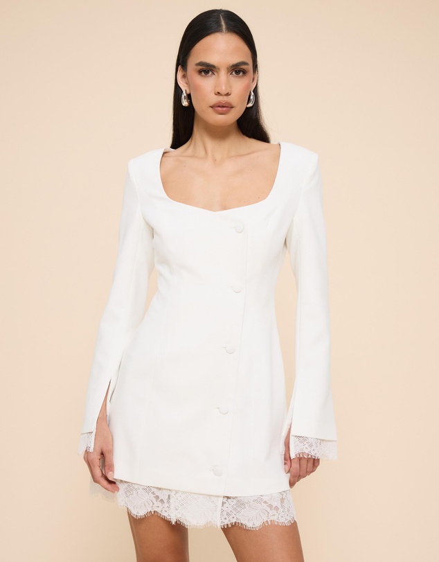 CHANCERY - Florence Scooped Neckline Mini Blazer Dress
