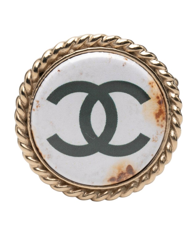 Pre-Loved by Azura Reborn - Pre-Loved CC Resin Gold Plated Pin Brooch