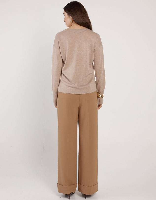 Fate + Becker - Oriane Sparkle V-Neck Knit