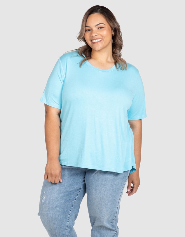 Love Your Wardrobe - Kelly Dipped Hem T-shirt