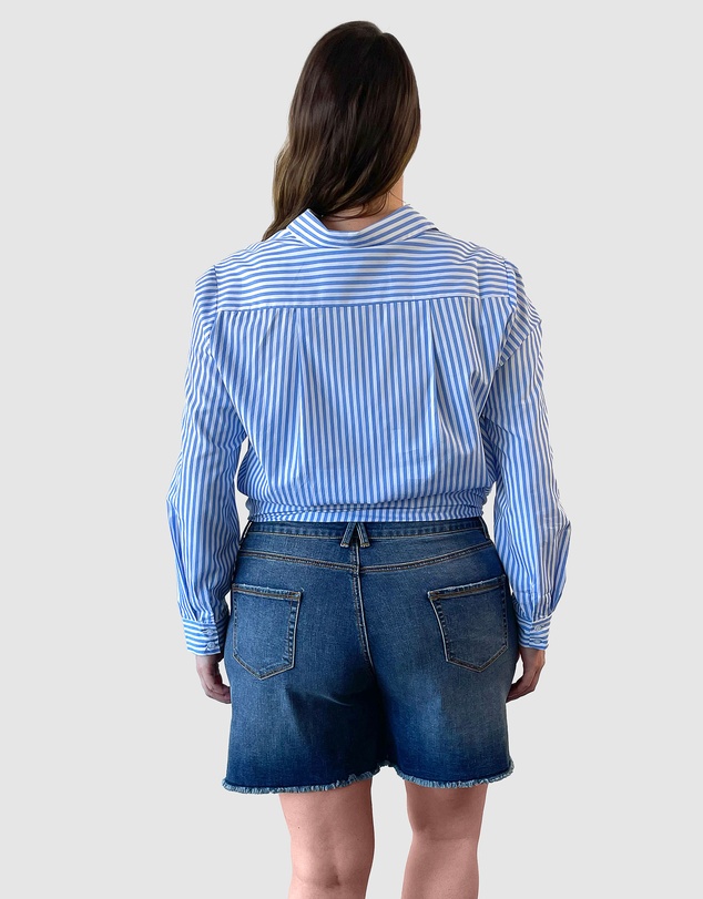 Love Your Wardrobe - Ella Stripe Button-Up Shirt