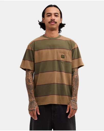 RVCA - Mens Dayshift Stripe T-Shirt