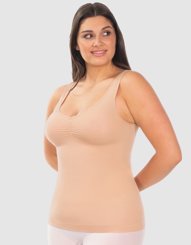 B Free Intimate Apparel - Curvy Ultra Light Shaping V-Tank