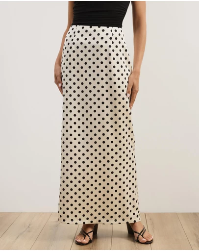 Atmos&Here - Lowen Satin Maxi Skirt