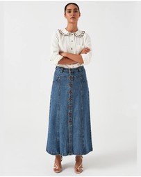 Seventy + Mochi Denim - Mia Seamed Skirt