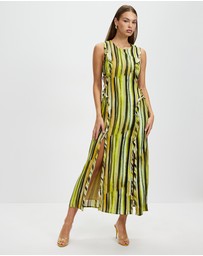 Third Form - Stroke Frill Maxi Tank Dress
