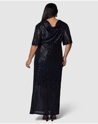 Pink Dusk by Curve Project - Lure Sequin Maxi Dress