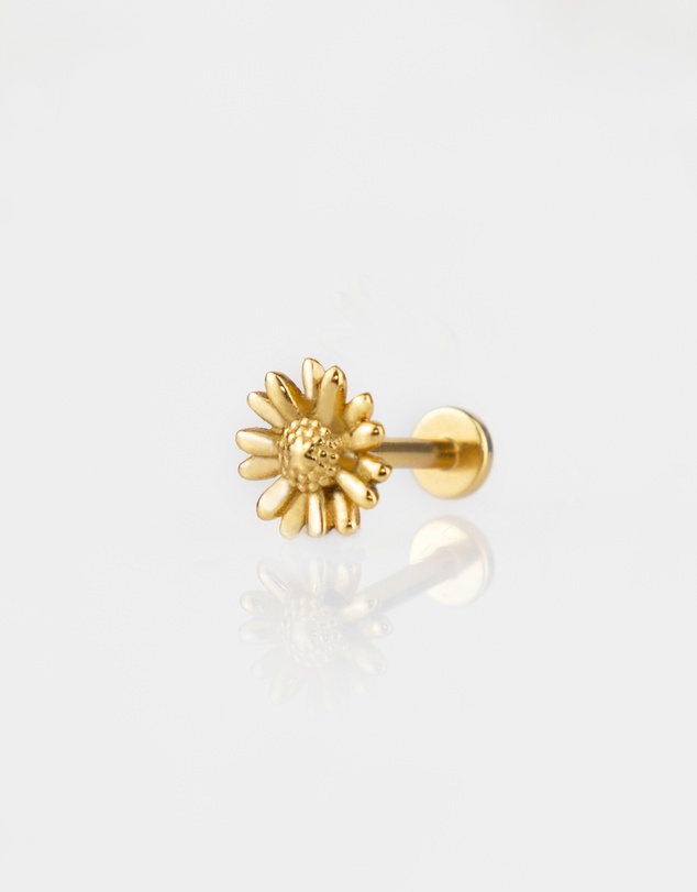 Wanderlust + Co - Daisy Gold Flat Back Earring