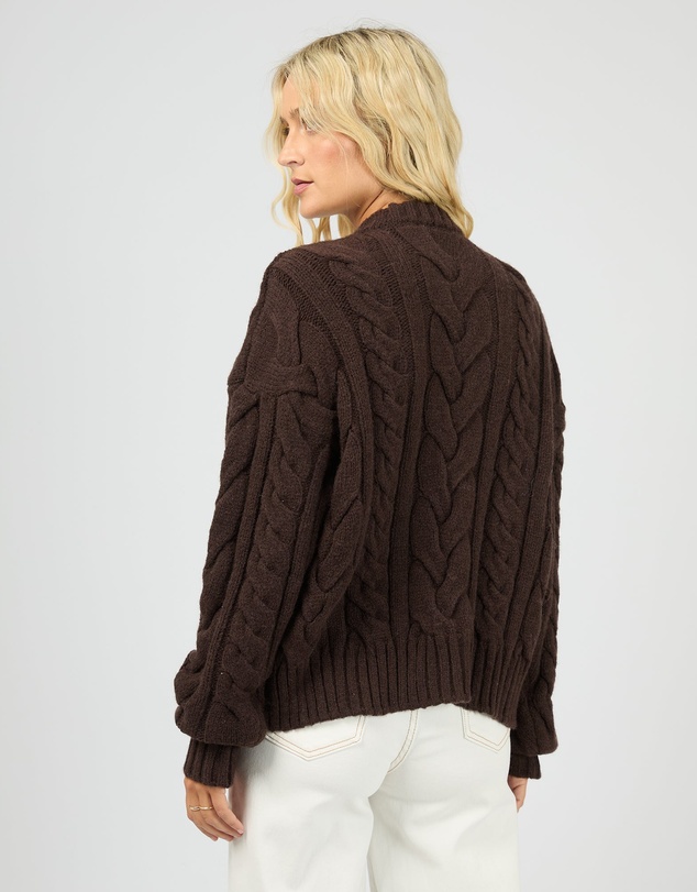 All About Eve - Higgins Cable Knit Brown