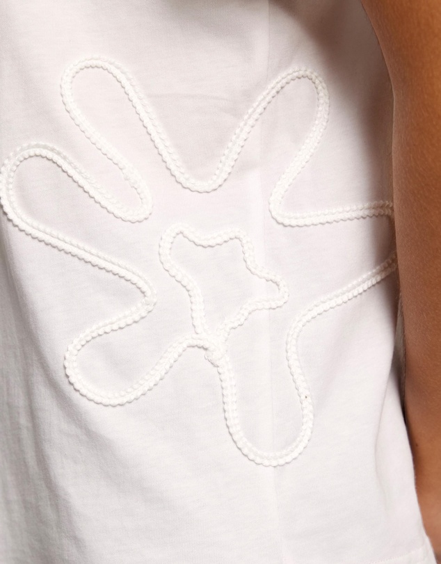 AERE - Tia Embroidered T-Shirt