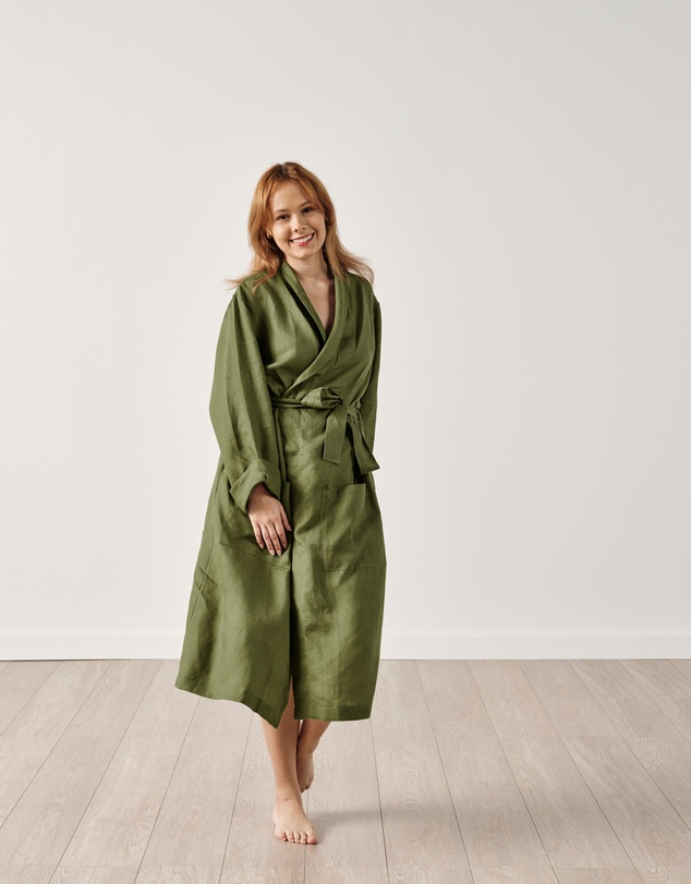Linen House - Nimes Pure Linen Robe