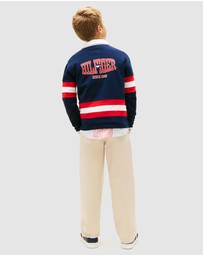 Tommy Hilfiger - Boys Back Graphic Long Sleeve Polo Shirt - Teens