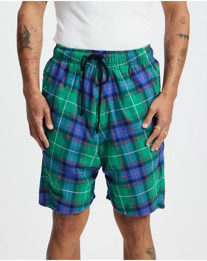 Surrounded By Ghosts - The Obsidian Cotton Drawstring Shorts