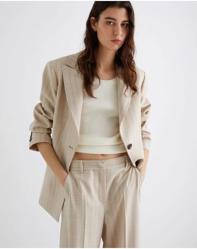 ECRU PINSTRIPE