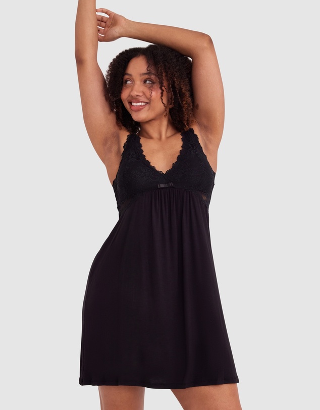 Bras N Things - Kaede Slip - Black