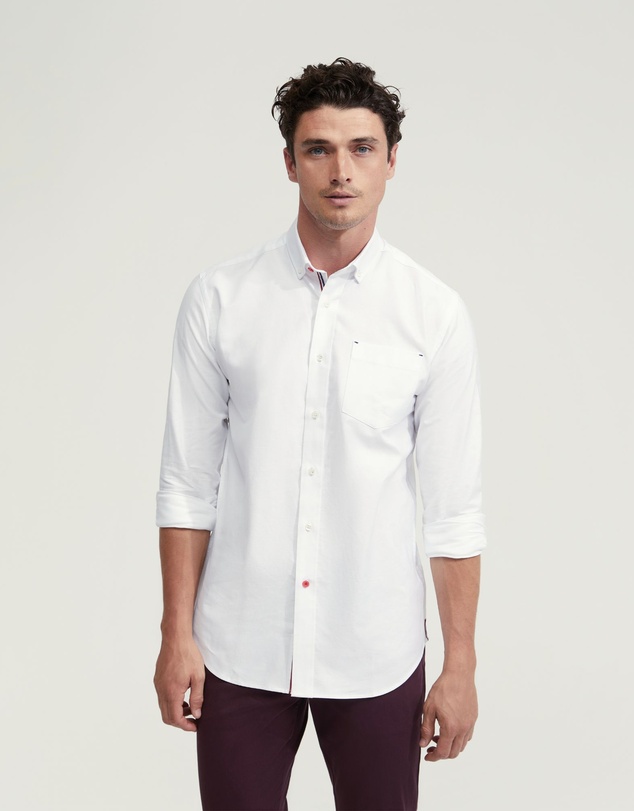 Oxford - Stratton Oxford Weave Cotton Shirt