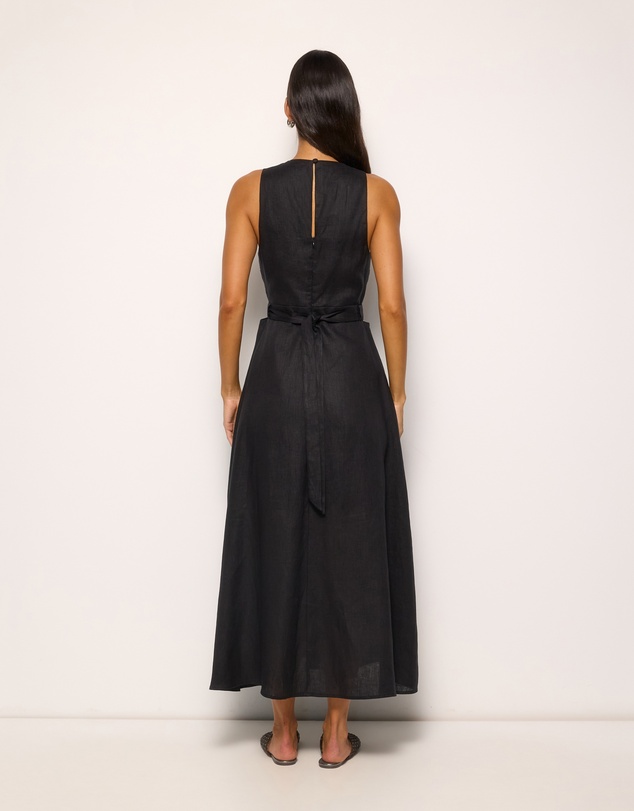 AERE - Mysa Linen Midi Dress