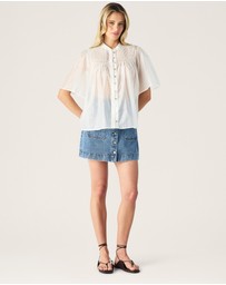 MOS The Label - Romy Short Sleeve Blouse