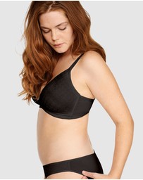 Naturana - Houndstooth Pattern Seamless Wirefree Bra
