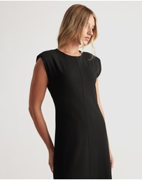 Decjuba - Bonnie Shoulder Pad Maxi Dress
