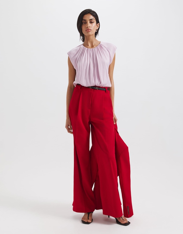 SABA - Lillian Pleat Front Blouse