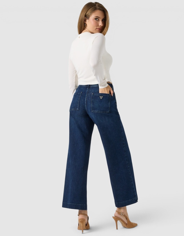 GUESS - Eco Mid-Rise Zoya Wide Leg Jeans