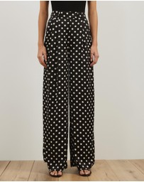 Atmos&Here - Fiona Polka Dot Tailored Trousers