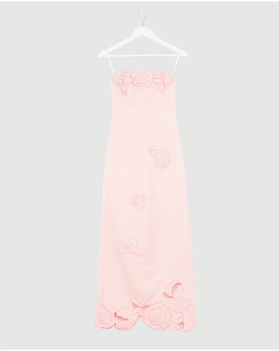 Revibe - Repaired LEO LIN Rayna Applique Bustier Maxi Dress