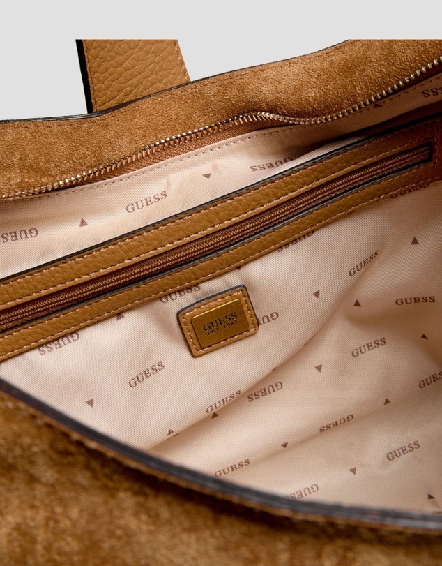 GUESS - Camden Faux-Suede Shoulder Bag