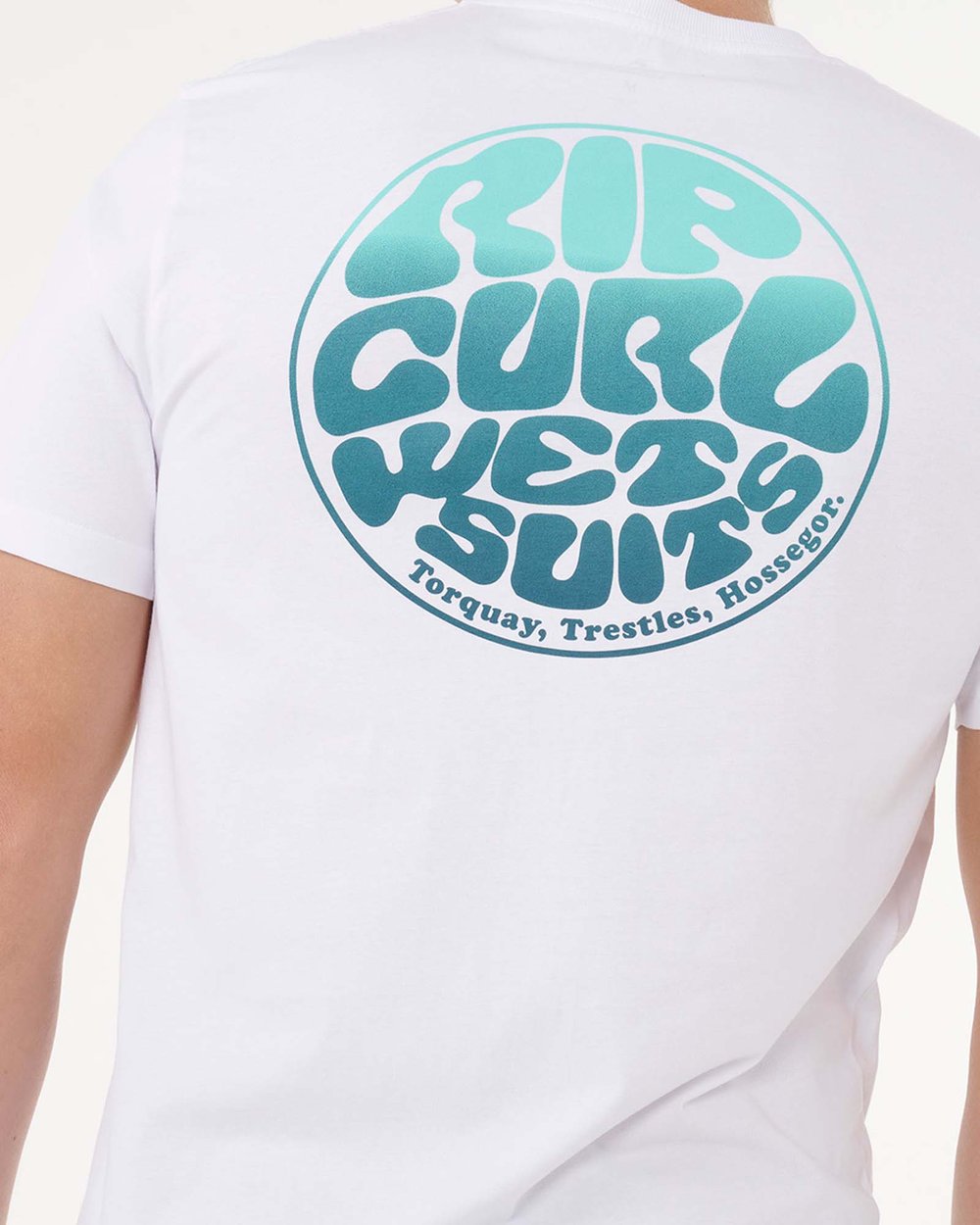 RIP Curl Wettie Passage Icon T-Shirt Uomo - Maglietta Da Surf Con Logo, Vestibilità Standard, Tessuto Sostenibile