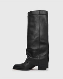 Betts - Winnie Leather Cuffed Knee Boots
