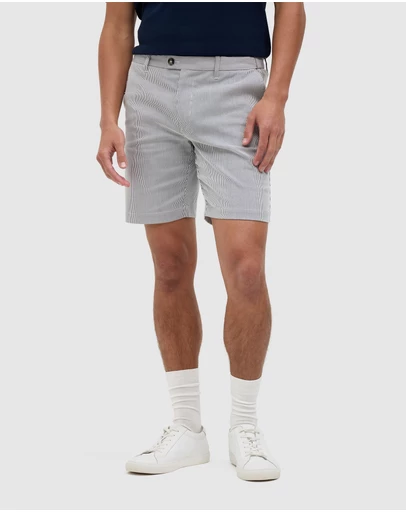 Politix - Finley Stripe Shorts