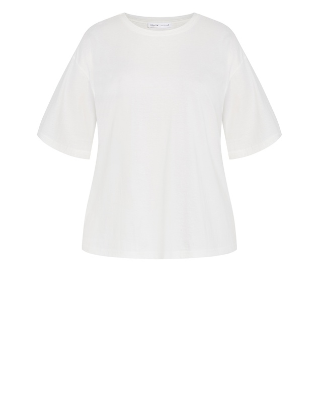 City Chic - Oversized Crew Neck Tee