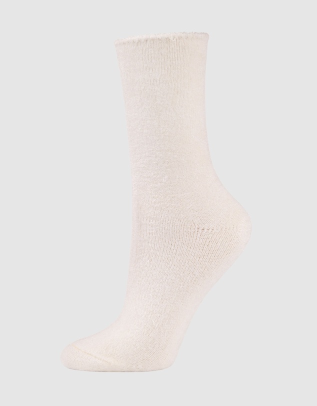 Bamboozld - 3 Pack Fluffy Bamboo Lounge Bed Crew Socks