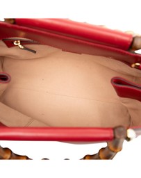 Pre-Loved by Azura Reborn - Pre-Loved Small Leather Bamboo Nymphaea Satchel