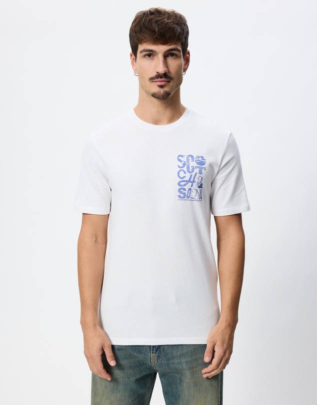 Scotch & Soda - Regular Fit Left Chest Logo T-Shirt