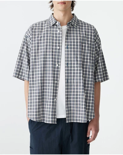 Bassike - Cotton Check S/S Shirt